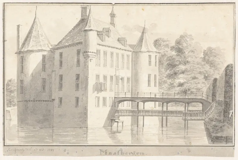 Kasteel Maarsbergen Wall Art by Cornelis Pronk - High-Resolution Digital Print