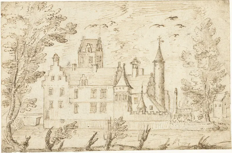 Kasteel met slotgracht Wall Art by anonymous - High-Resolution Digital Print