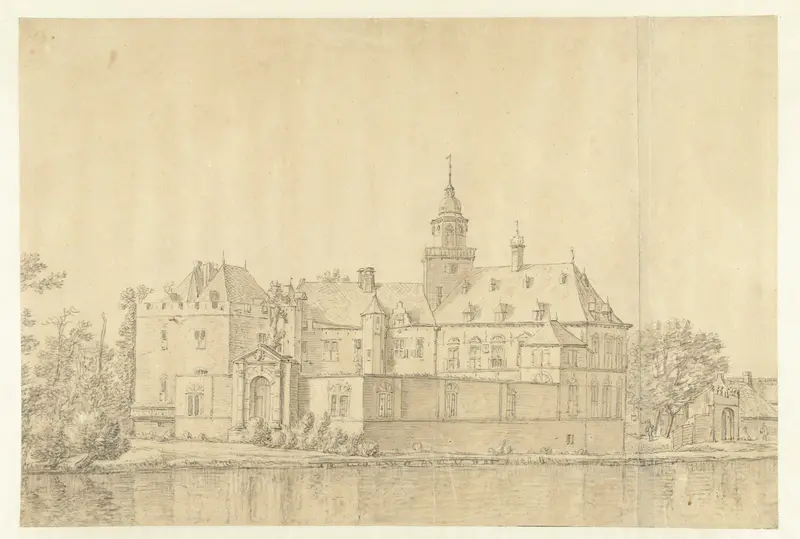 Kasteel Nijenrode bij Breukelen Wall Art by Herman Saftleven - High-Resolution Digital Print
