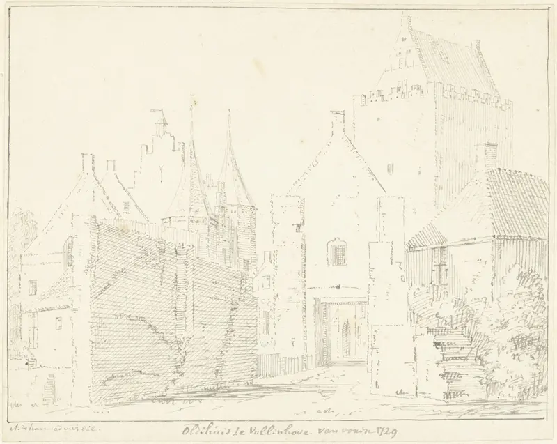 Kasteel Oldehuis te Vollenhove Wall Art by Abraham de Haen (II) - High-Resolution Digital Print