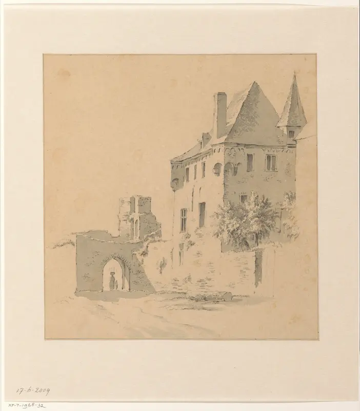 Kasteel op vestingruïne
