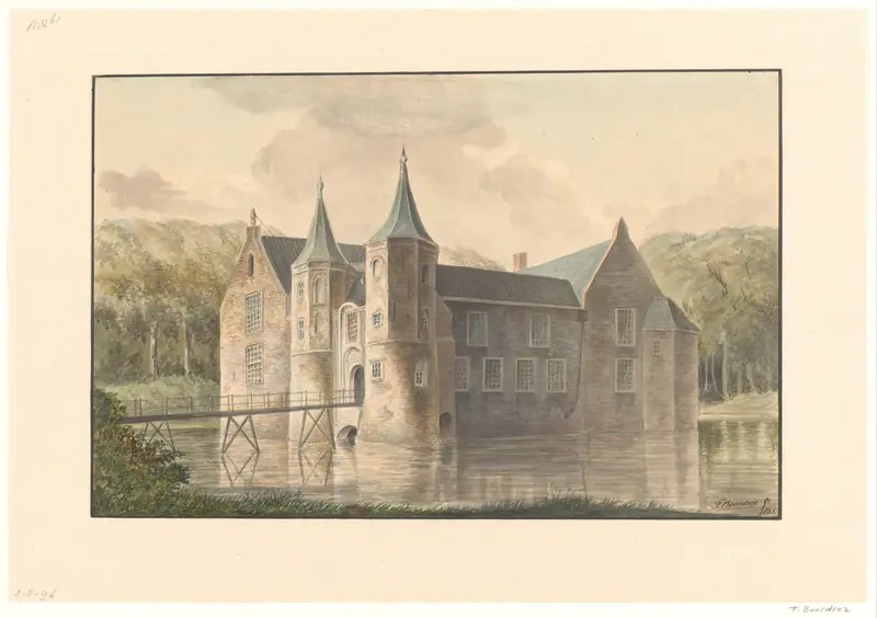 Kasteel Popkensburg op Walcheren Wall Art by F. Bourdrez - High-Resolution Digital Print