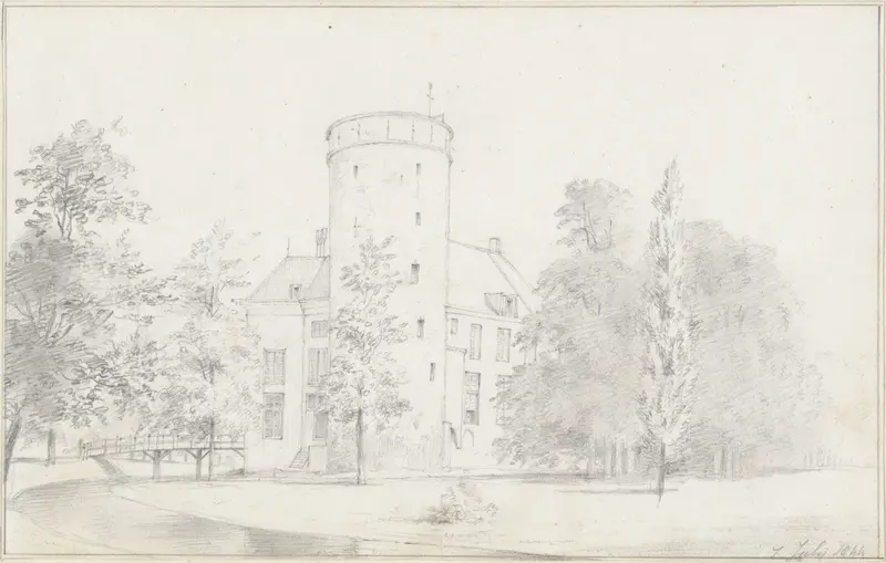 Kasteel Sterkenburg bij Driebergen Wall Art by Hendrik Abraham Klinkhamer - High-Resolution Digital Print