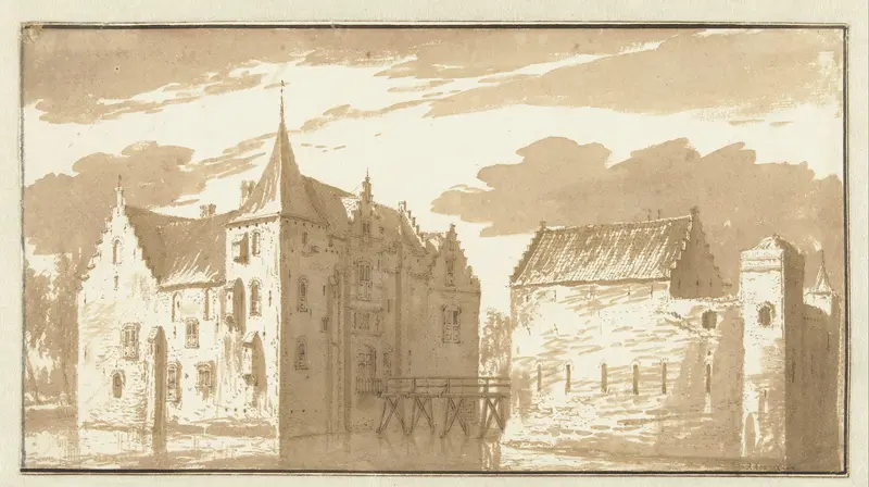 Kasteel van Langerak Wall Art by Abraham Rademaker - High-Resolution Digital Print