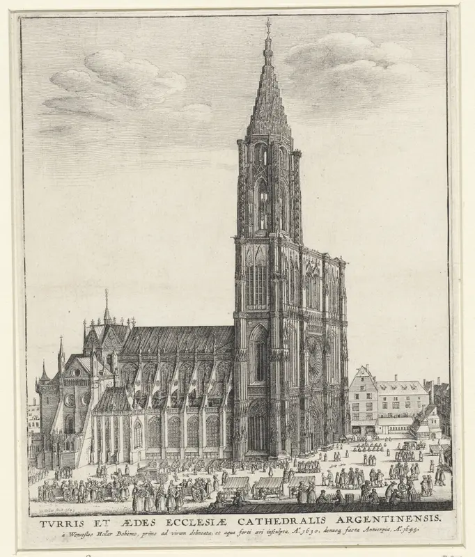 Kathedraal van Straatsburg Wall Art by Unknown - High-Resolution Digital Print