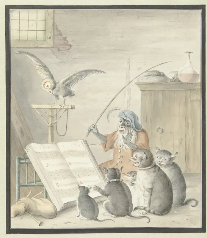Kattenconcert Wall Art by Unknown - High-Resolution Digital Print
