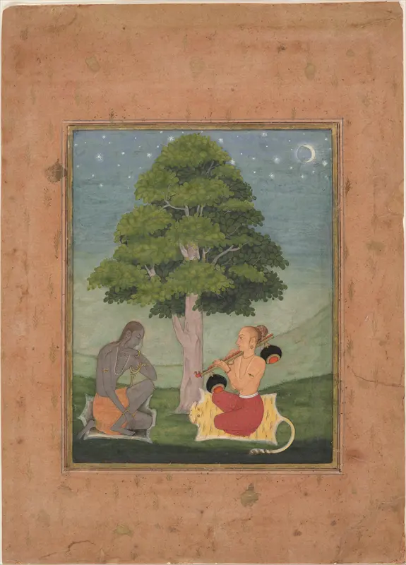 Kedar Ragini: Folio from a ragamala series (Garland of Musical Modes) Wall Art by Ruknuddin - High-Resolution Digital Print