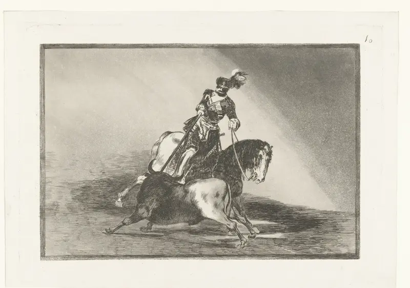 Keizer Karel V in gevecht met een stier Wall Art by Unknown - High-Resolution Digital Print