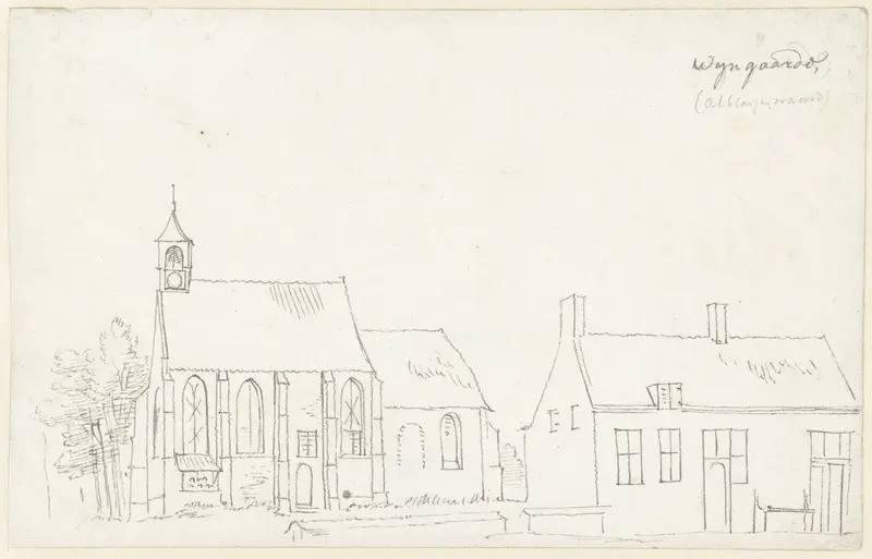 Kerk in het dorp Wijngaarden, Alblasserwaard Wall Art by Cornelis Pronk - High-Resolution Digital Print