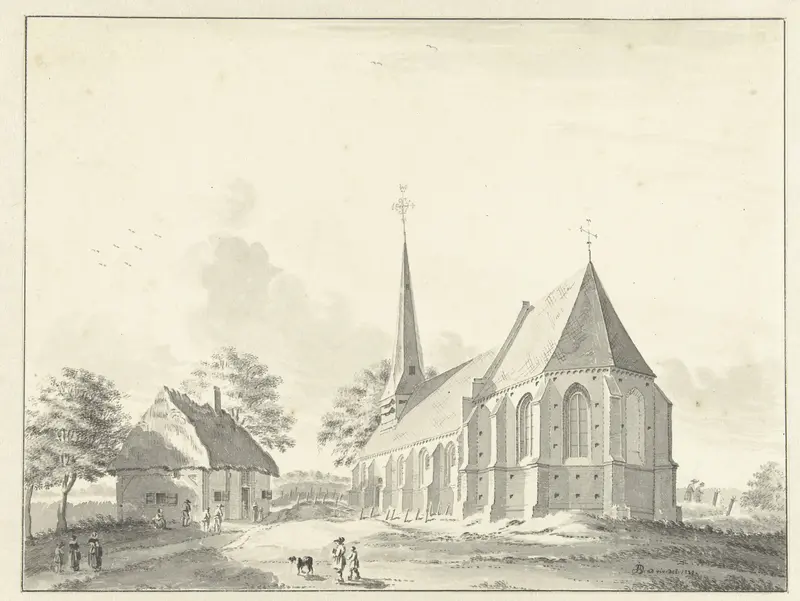 Kerk te Aalst Wall Art by Jan de Beijer - High-Resolution Digital Print