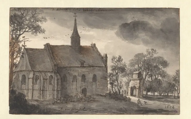 Kerk te Materborn Wall Art by Aarnout ter Himpel - High-Resolution Digital Print