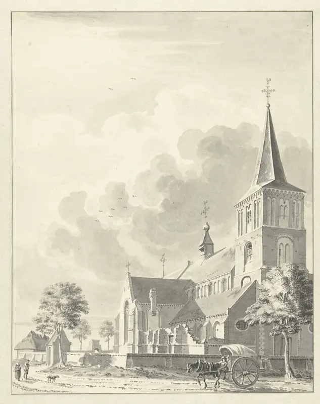 Kerk te Mierlo Wall Art by Jan de Beijer - High-Resolution Digital Print