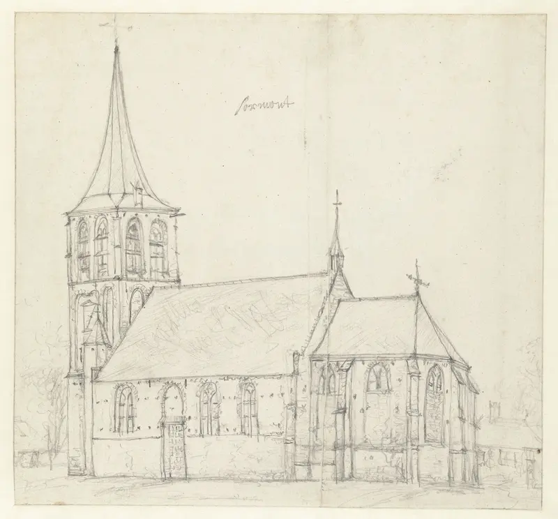 Kerk te Zoelmond Wall Art by Jan Abrahamsz. Beerstraten - High-Resolution Digital Print
