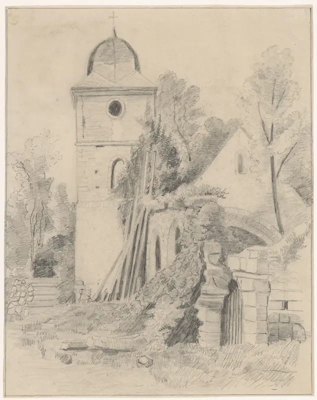 Kerk tussen bomen Wall Art by anonymous - High-Resolution Digital Print