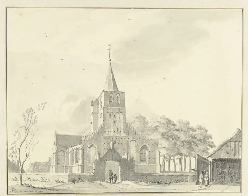 Kerk van Tongeren Wall Art by Jan de Beijer - High-Resolution Digital Print