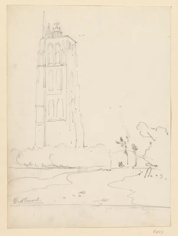 Kerk van Westkapelle Wall Art by Willem Anthonie van Deventer - High-Resolution Digital Print