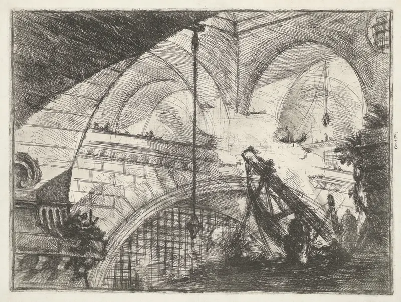 Kerker met hijsinstallatie Wall Art by Giovanni Battista Piranesi - High-Resolution Digital Print