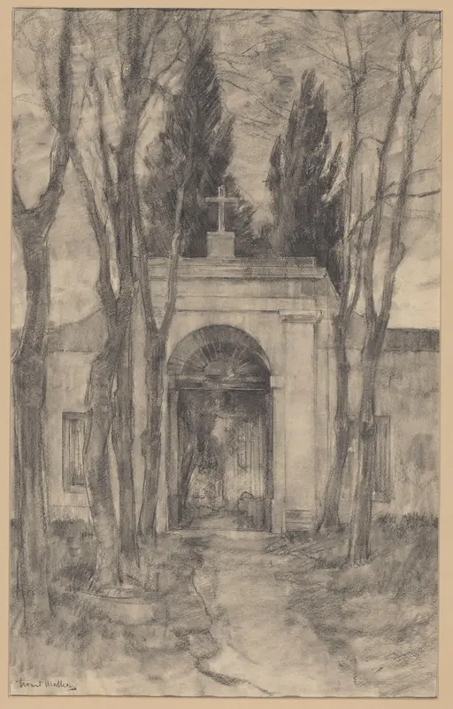Kerkhof te Sevilla Wall Art by Unknown - High-Resolution Digital Print