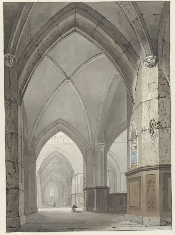 Kerkinterieur Wall Art by Valentijn Bing - High-Resolution Digital Print