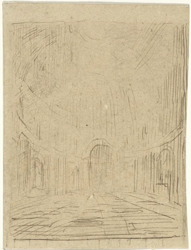 Kerkinterieur met koepel Wall Art by Thomas Cool - High-Resolution Digital Print