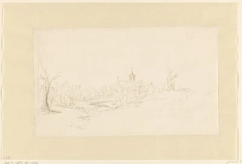 Kerkje tussen bomen Wall Art by Gerard van der Horst - High-Resolution Digital Print