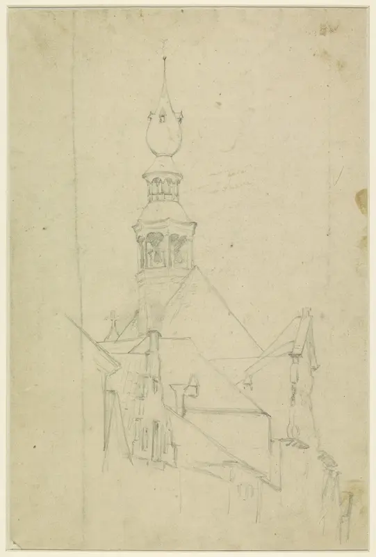 Kerktoren Wall Art by Eugène François de Block - High-Resolution Digital Print