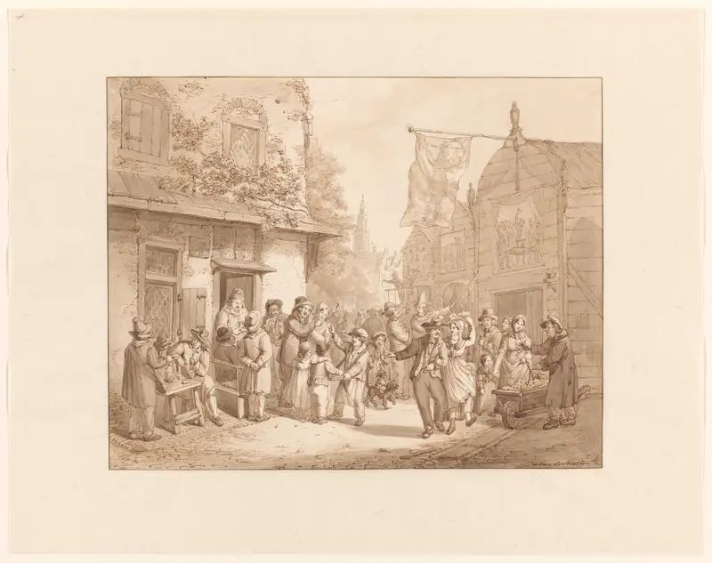 Kermis Wall Art by David van der Kellen (1804-1879) - High-Resolution Digital Print