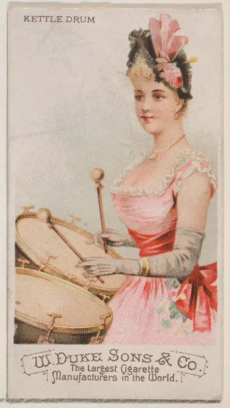 Kettle Drum, from the Musical Instruments series (N82) for Duke brand cigarettes Wall Art by W. Duke, Sons & Co. - High-Resolution Digital Print