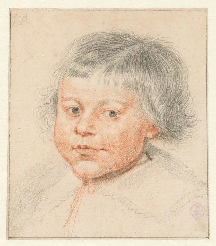 Kinderbuste, enigszins naar links Wall Art by Matthys van den Bergh - High-Resolution Digital Print