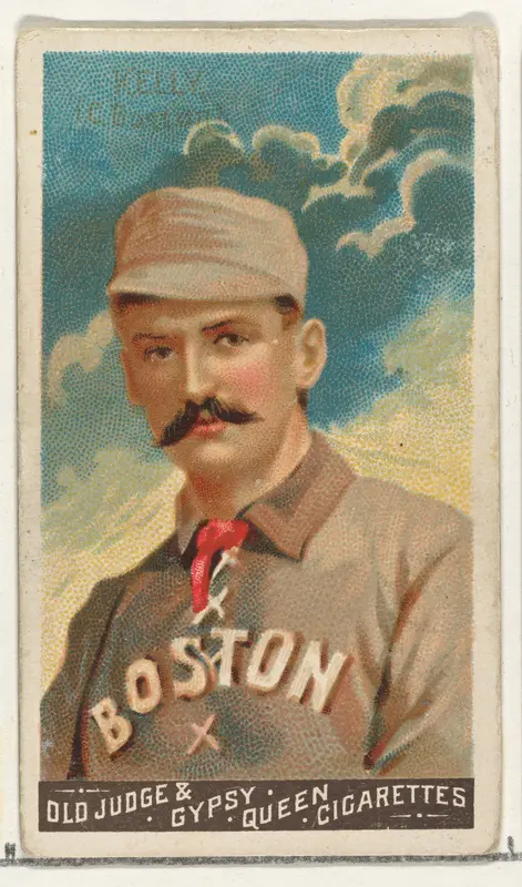 King Kelly, Catcher, Boston, from the Goodwin Champion series for Old Judge and Gypsy Queen Cigarettes Wall Art by Goodwin & Company - High-Resolution Digital Print