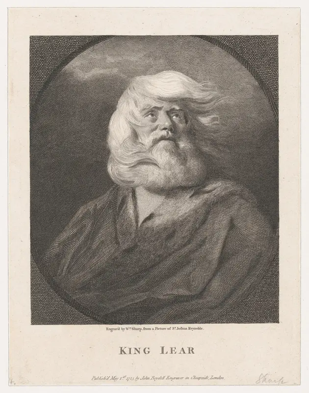 King Lear Wall Art by William Sharp - High-Resolution Digital Print
