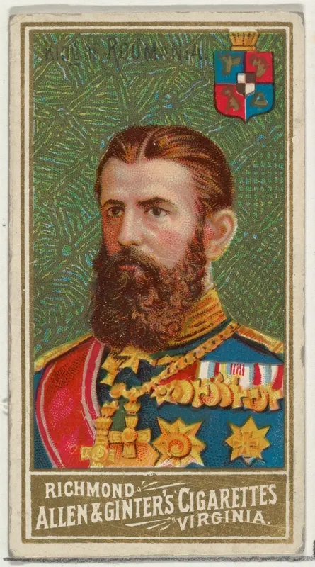 King of Romania, from World's Sovereigns series (N34) for Allen & Ginter Cigarettes Wall Art by Allen & Ginter - High-Resolution Digital Print