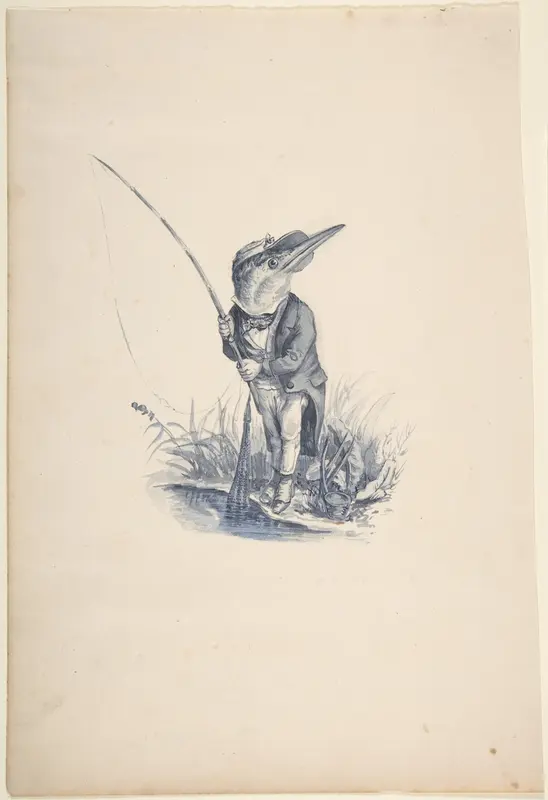 Kingfisher Wall Art by Sir (Edward) Linley Sambourne - High-Resolution Digital Print