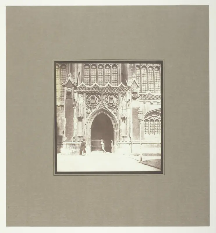 King's College Chapel, Cambridge, South Entrance Wall Art by William Henry Fox Talbot - High-Resolution Digital Print