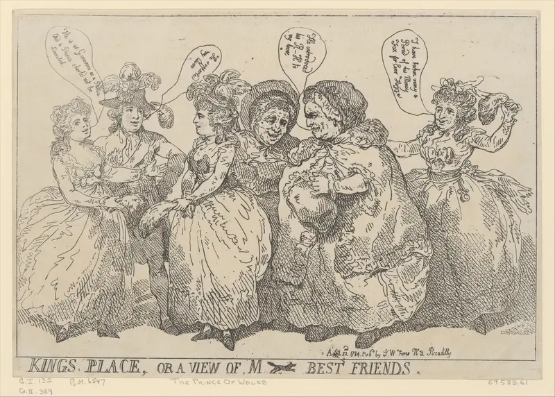 Kings Place, or a View of M [Fox's] Best Friends Wall Art by Thomas Rowlandson - High-Resolution Digital Print