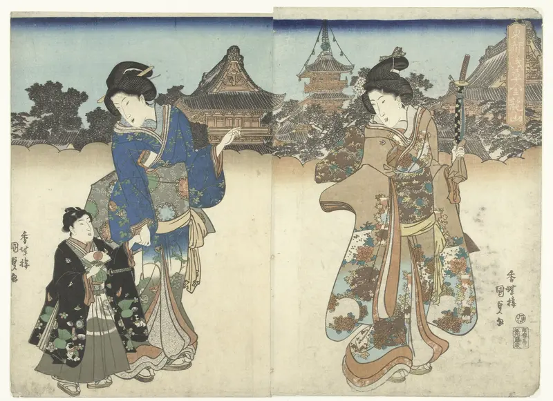 Kinryuzan in Asakusa in de Oostelijke hoofdstad Wall Art by Unknown - High-Resolution Digital Print