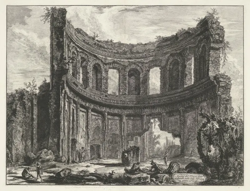 Kleine paleis in Villa Adriana te Tivoli Wall Art by Unknown - High-Resolution Digital Print