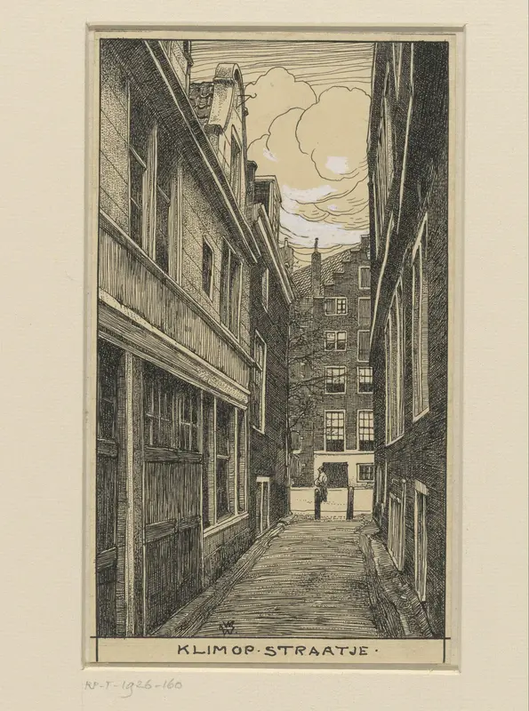 Klimop Straatje te Amsterdam Wall Art by Willem Wenckebach - High-Resolution Digital Print