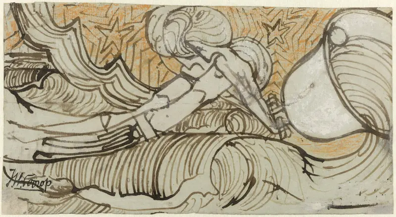 Klokkenklanken aan de zee Wall Art by Jan Toorop - High-Resolution Digital Print