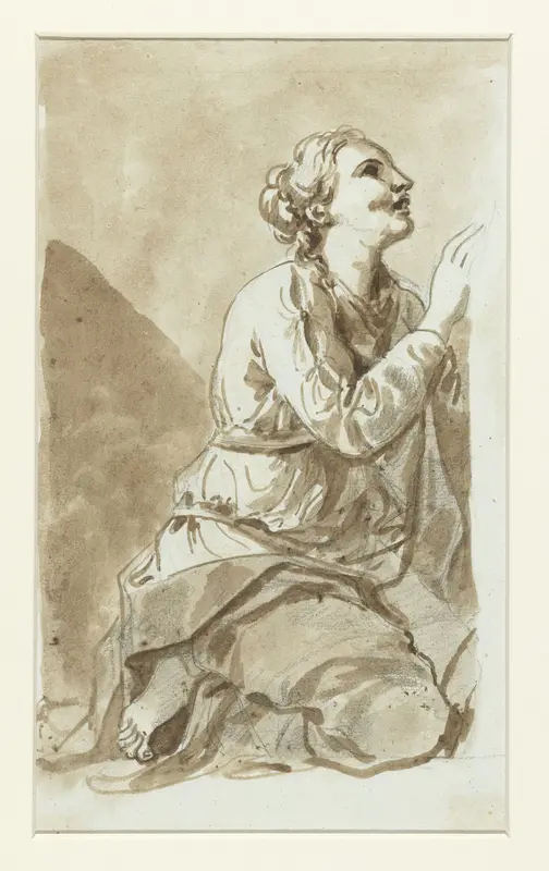 Knielende heilige Wall Art by Etienne de Lavallée-Poussin - High-Resolution Digital Print