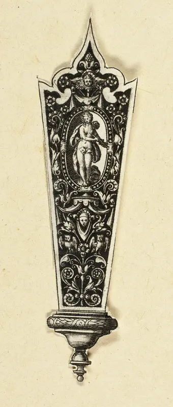 Knife Handle (Lucretia) Wall Art by Theodor de Bry - High-Resolution Digital Print