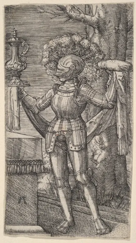 Knight with Bread and Wine Wall Art by Albrecht Altdorfer - High-Resolution Digital Print