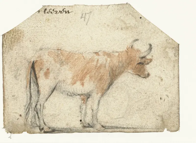Koe, van opzij Wall Art by Harmen ter Borch - High-Resolution Digital Print