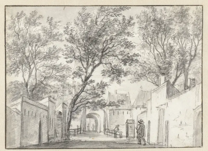 Koepoort te Leiden Wall Art by Anthonie Waterloo - High-Resolution Digital Print