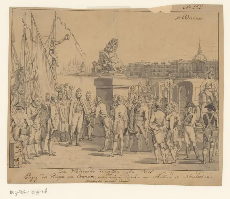 Komst van de Soeverein Vorst te Amsterdam, 1813 Wall Art by Johann Michael Voltz - High-Resolution Digital Print