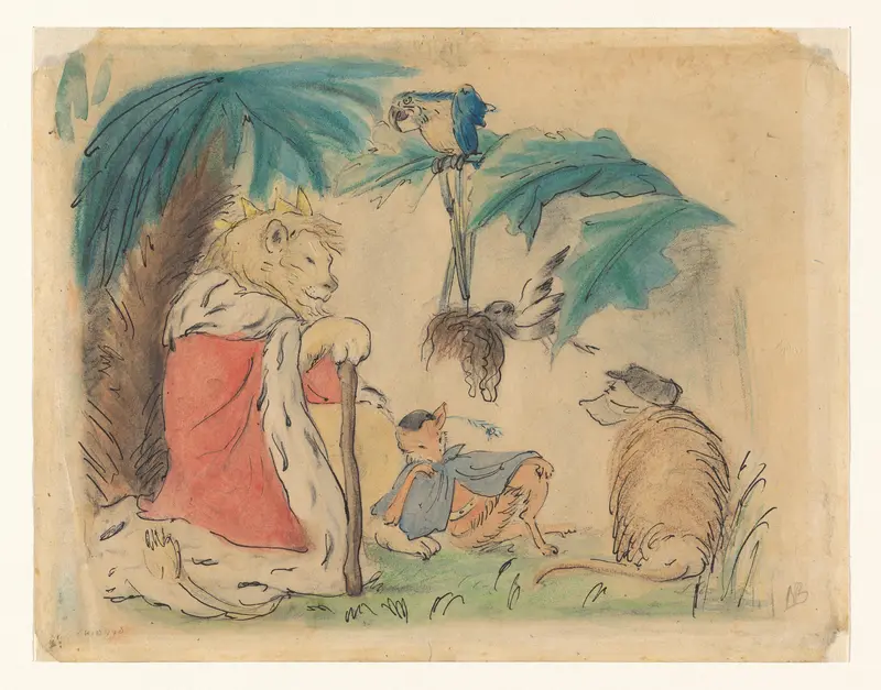 Koning Leeuw ontvangt de pruik van oom Cassander Wall Art by Unknown - High-Resolution Digital Print