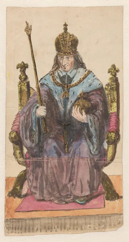Koning op een troon Wall Art by Joannes Carolus Alberdingk Thijm (Jan) - High-Resolution Digital Print
