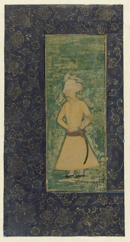 Koning Shah Abbas, staand met zwaard Wall Art by anonymous - High-Resolution Digital Print