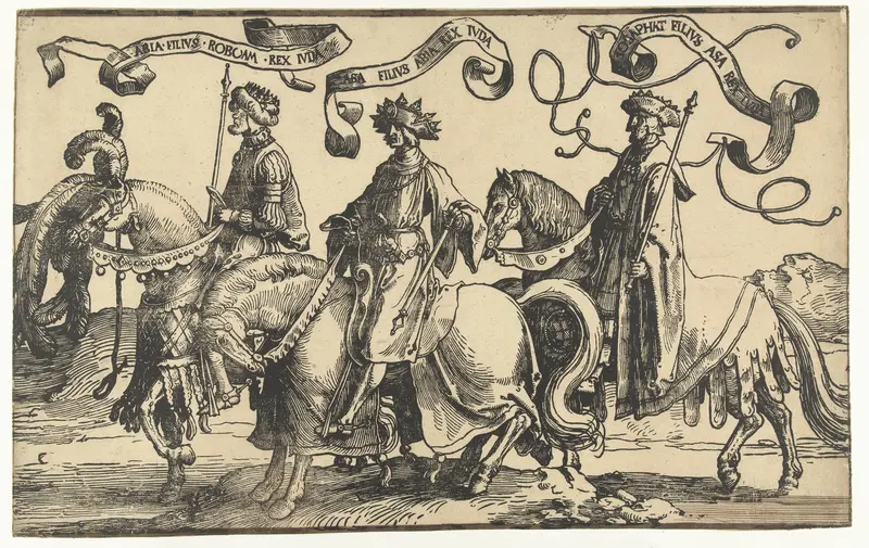 Koningen Abia, Asa en Josafat Wall Art by Lucas van Leyden - High-Resolution Digital Print