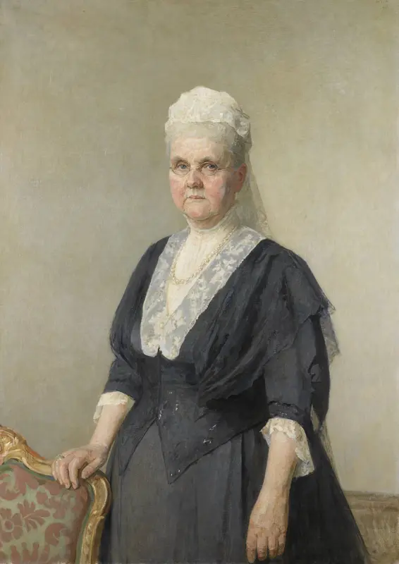 Koningin Emma, prinses van Waldeck-Pyrmont. Weduwe van koning Willem III Wall Art by Unknown - High-Resolution Digital Print